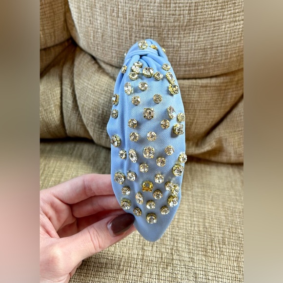 Blue Rhinestone Headband - Picture 5 of 9